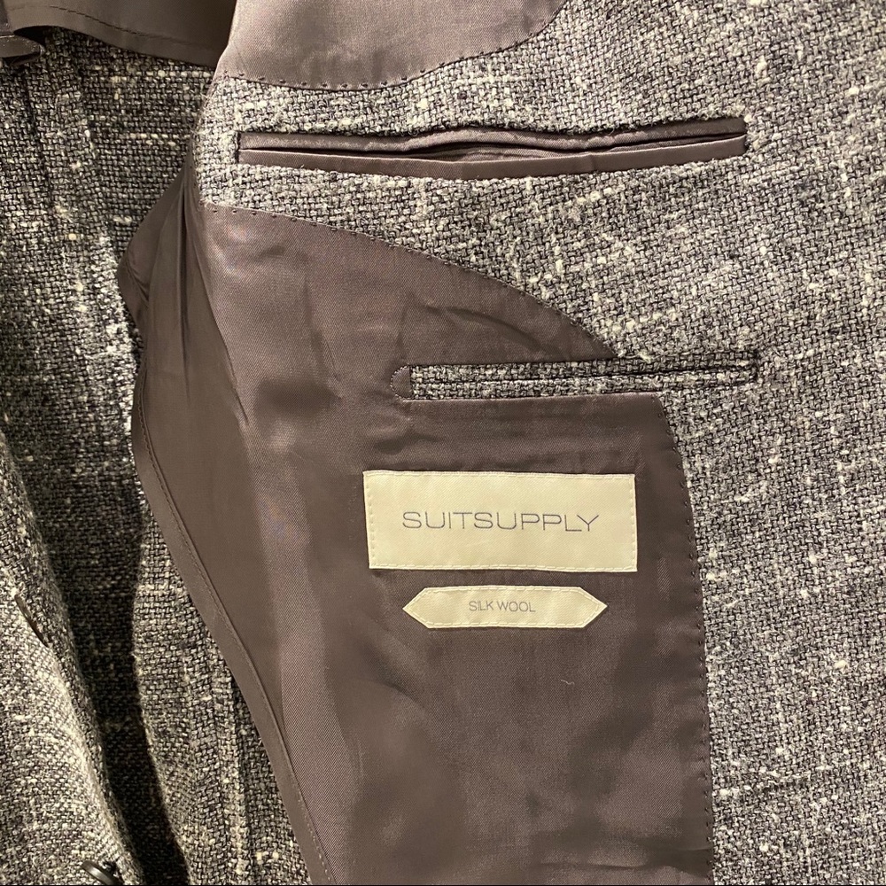 Suitsupply Grey Plain Havana Jacket - Picture 4 of 6